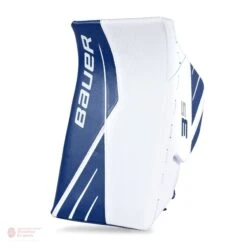 Bauer Supreme 3S Intermediate Goalie Blocker -Warrior Shop bauer blockers bauer supreme 3s intermediate goalie blocker white blue regular 28741216305218