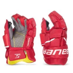 Bauer Supreme M3 Junior Hockey Gloves -Warrior Shop bauer gloves bauer supreme m3 junior hockey gloves red 11 30597251301442