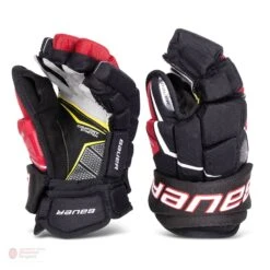 Bauer Supreme Matrix Senior Hockey Gloves (2021) -Warrior Shop bauer gloves bauer supreme matrix senior hockey gloves black red 14 28743841087554