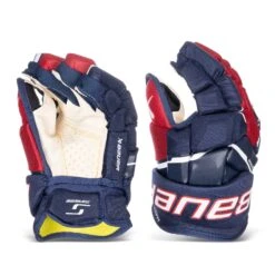 Bauer Supreme Matrix Senior Hockey Gloves -Warrior Shop bauer gloves bauer supreme matrix senior hockey gloves navy red white 14 30597290950722