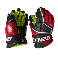Bauer Vapor 3X Junior Hockey Gloves -Warrior Shop bauer gloves bauer vapor 3x junior hockey gloves black red 10 29160852717634
