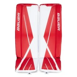 Bauer Supreme 3S Intermediate Goalie Leg Pads -Warrior Shop bauer leg pads bauer supreme 3s intermediate goalie leg pads white red l 32 28744279621698