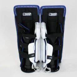 Bauer Supreme S29 Intermediate Goalie Leg Pads - Demo -Warrior Shop bauer leg pads demo bauer supreme s29 intermediate goalie leg pads demo white blue l 32 15202048409666