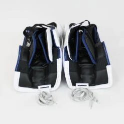 Bauer Supreme S29 Intermediate Goalie Leg Pads - Demo -Warrior Shop bauer leg pads demo bauer supreme s29 intermediate goalie leg pads demo white blue l 32 15202048442434