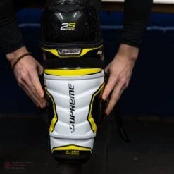 Bauer Supreme 2S Pro Junior Hockey Shin Guards -Warrior Shop bauer shin guards bauer supreme 2s pro junior hockey shin guards 11140418142274