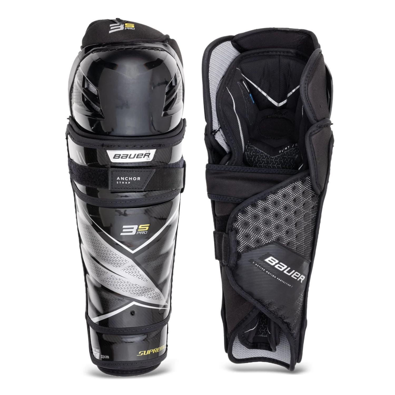 Bauer Supreme 3S Pro Intermediate Hockey Shin Guards 1 Bauer Supreme 3S Pro Intermediate Hockey Shin Guards