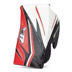 Brian's OPTiK 2 Pro Senior Goalie Blocker -Warrior Shop brian s blockers brian s optik 2 pro senior goalie blocker white black red regular 28741220991042