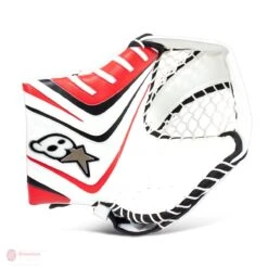 Brian's OPTiK 9.0 Senior Goalie Catcher -Warrior Shop brian s catchers brian s optik 9 0 senior goalie catcher white black red regular 28743616659522