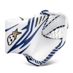 Brian's OPTiK X2 Senior Goalie Catcher -Warrior Shop brian s catchers brian s optik x2 senior goalie catcher white blue regular 28743625113666