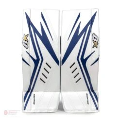 Brian's OPTiK X2 Junior Goalie Leg Pads -Warrior Shop brian s leg pads brian s optik x2 junior goalie leg pads white blue 27 1 28744291221570