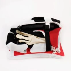 CCM Extreme Flex 4 Pro Stock Senior Goalie Blocker - Carey Price -Warrior Shop ccm blockers ccm extreme flex 4 pro stock senior goalie blocker carey price white red regular 29069828554818