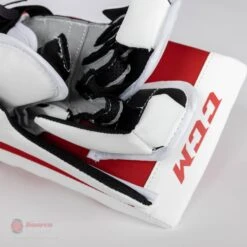 CCM Extreme Flex E5.5 Youth Goalie Blocker -Warrior Shop ccm blockers ccm extreme flex e5 5 youth goalie blocker 27988474003522