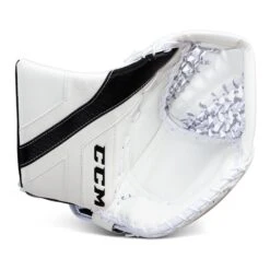 CCM Axis A1.9 Intermediate Goalie Catcher - Source Exclusive -Warrior Shop ccm catchers ccm axis a1 9 intermediate goalie catcher source exclusive white white black black regular 28743618756674