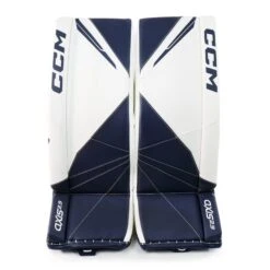 CCM Axis 2.9 Intermediate Goalie Leg Pads -Warrior Shop ccm leg pads ccm axis 2 9 intermediate goalie leg pads white white navy navy 30 1 29016449548354