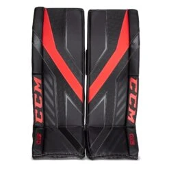 CCM Axis Senior Goalie Leg Pads -Warrior Shop ccm leg pads ccm axis senior goalie leg pads black red black 33 1 5 28744295317570