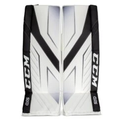 CCM Axis Senior Goalie Leg Pads -Warrior Shop ccm leg pads ccm axis senior goalie leg pads white white black 34 1 28744295448642