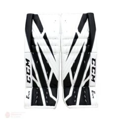 CCM Extreme Flex E4.9 Intermediate Goalie Leg Pads -Warrior Shop ccm leg pads ccm extreme flex e4 9 intermediate goalie leg pads white white black 32 1 28744298037314