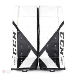 CCM Extreme Flex E5.5 Junior Goalie Leg Pads - Source Exclusive 31 CCM Extreme Flex E5.5 Junior Goalie Leg Pads - Source Exclusive -Warrior Shop ccm leg pads ccm extreme flex e5 5 junior goalie leg pads source exclusive white white black black 26 1 28744299184194