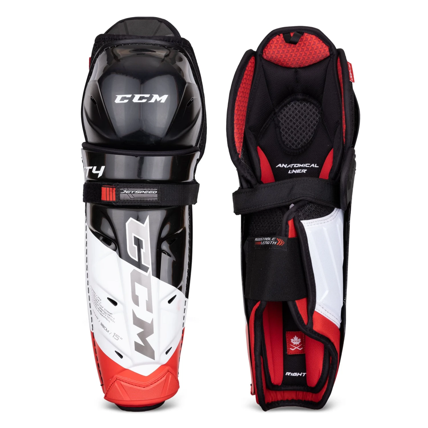 CCM Jetspeed FT4 Senior Hockey Shin Guards 1 CCM Jetspeed FT4 Senior Hockey Shin Guards