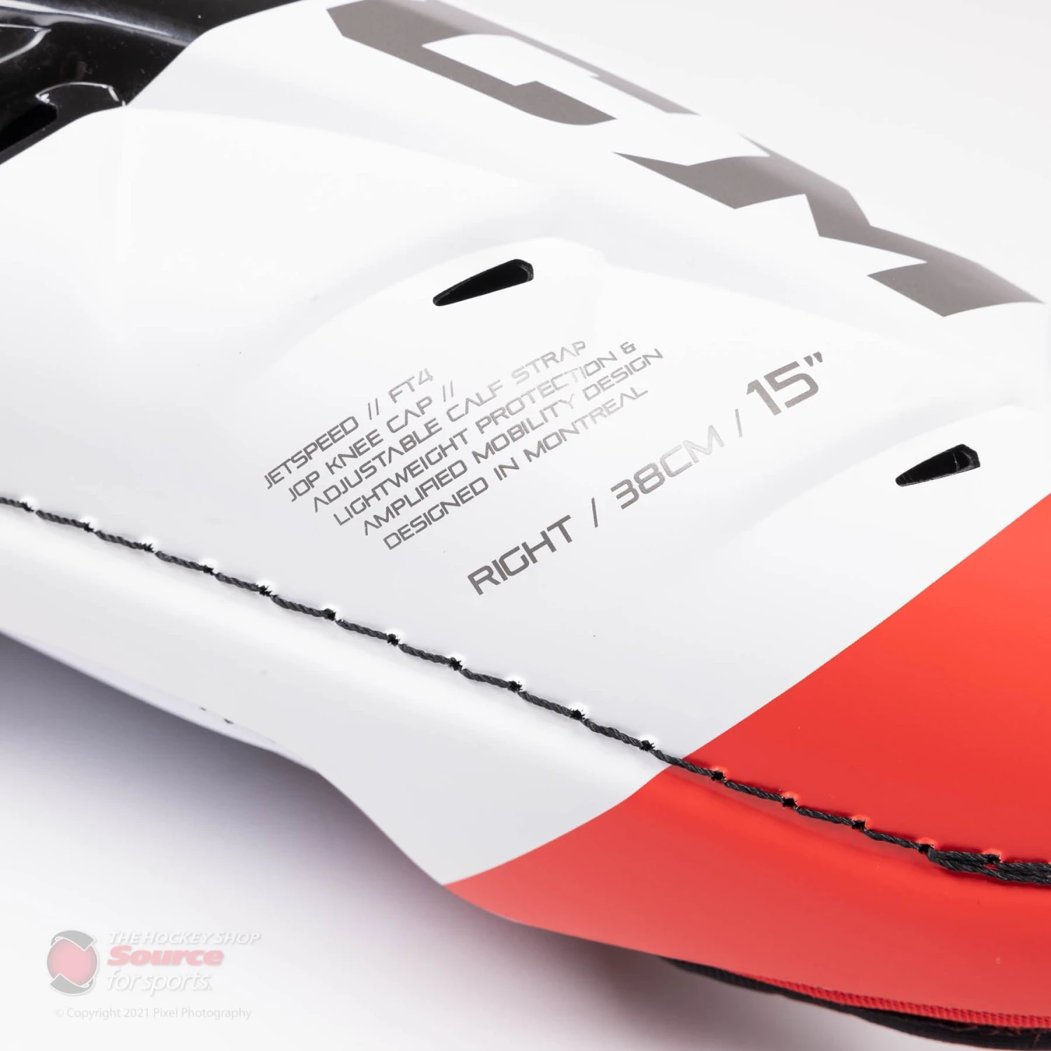 CCM Jetspeed FT4 Senior Hockey Shin Guards 2 CCM Jetspeed FT4 Senior Hockey Shin Guards - Image 2