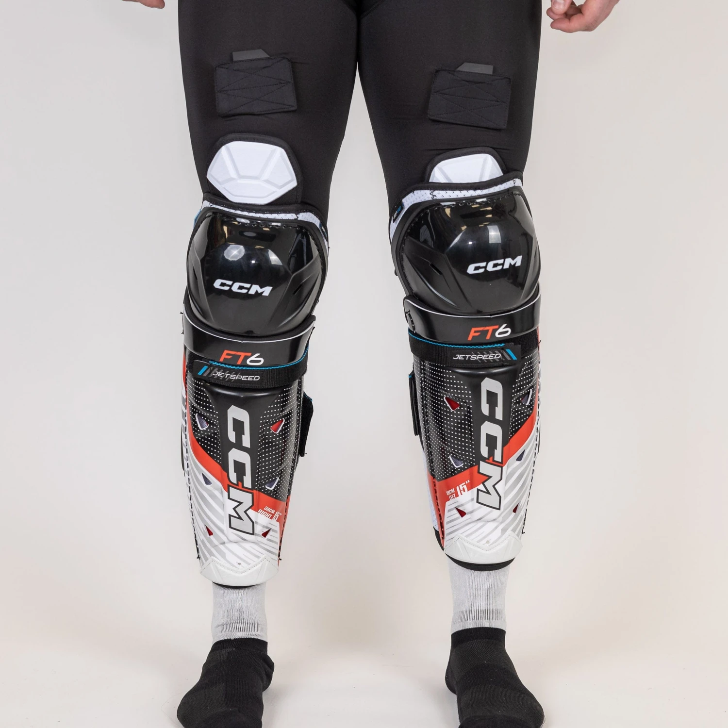 CCM Jetspeed FT6 Junior Hockey Shin Guards 13 CCM Jetspeed FT6 Junior Hockey Shin Guards - Image 13