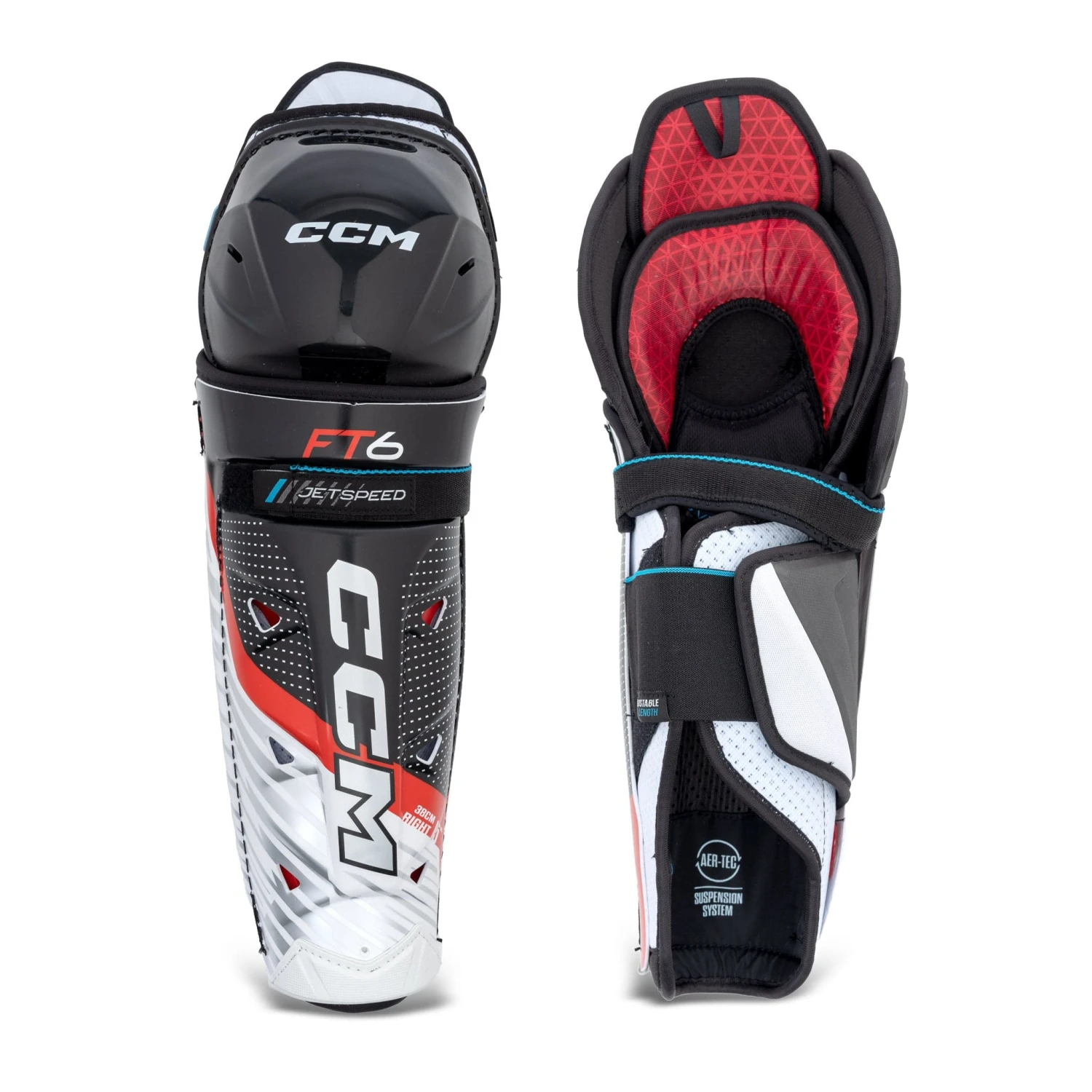 CCM Jetspeed FT6 Junior Hockey Shin Guards 1 CCM Jetspeed FT6 Junior Hockey Shin Guards