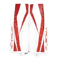 TRUE L12.2 Senior Goalie Leg Pads - Stock -Warrior Shop true leg pads true l12 2 senior goalie leg pads stock white red 33 2 29366785015874