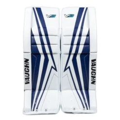 Vaughn Velocity V9 Intermediate Goalie Leg Pads -Warrior Shop vaughn leg pads vaughn velocity v9 intermediate goalie leg pads white blue 30 2 28744337981506