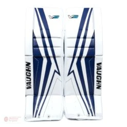 Vaughn Velocity V9 Junior Goalie Leg Pads -Warrior Shop vaughn leg pads vaughn velocity v9 junior goalie leg pads white blue 24 2 28744338276418