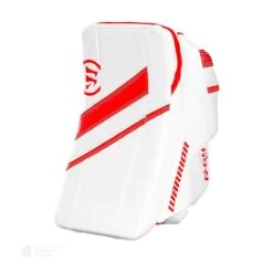 Warrior Ritual G4 Intermediate Goalie Blocker -Warrior Shop warrior blockers warrior ritual g4 intermediate goalie blocker white red regular 28741241176130