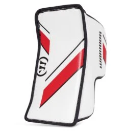 Warrior Ritual G4 Youth Goalie Blocker -Warrior Shop warrior blockers warrior ritual g4 youth goalie blocker white black red regular 28741242978370