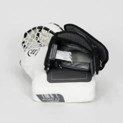 Warrior Ritual G3 Intermediate Goalie Catcher - Demo -Warrior Shop warrior catchers demo warrior ritual g3 intermediate goalie catcher demo white full right 15202530558018